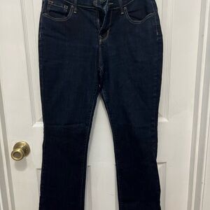 Old Navy Women's Dark Indigo Straight Leg Jeans
